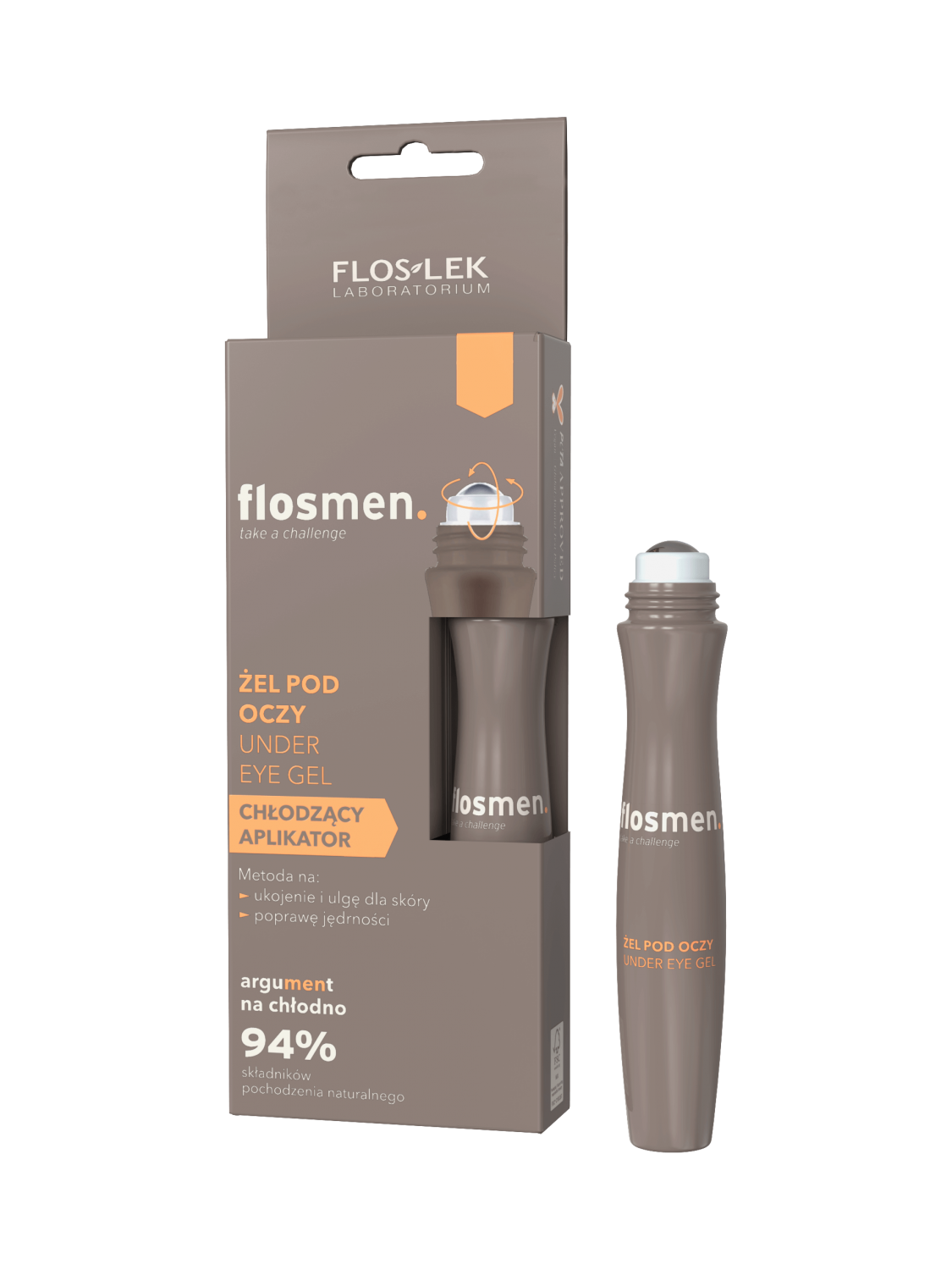 FLOSMEN Żel pod oczy z roll-onem 15 ml - Floslek