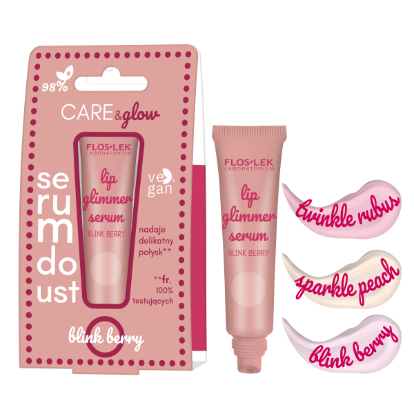 LIP CARE Glimmer Lip Serum TWINKLE RUBUS 14 g - Floslek