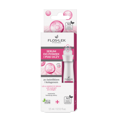 Serum do powiek i pod oczy ze świetlikiem i kolagenem 15 ml - Floslek
