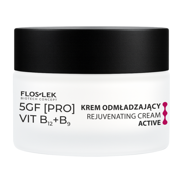Омолоджуючий крем для обличчя ACTIVE 50 мл 5GF [PRO] VIT B12+B9 - Floslek