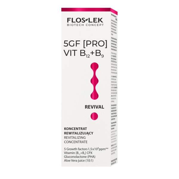 REVIVAL revitalizační koncentrát na obličej 30 ml 5GF [PRO] VIT B12+B9 - Floslek