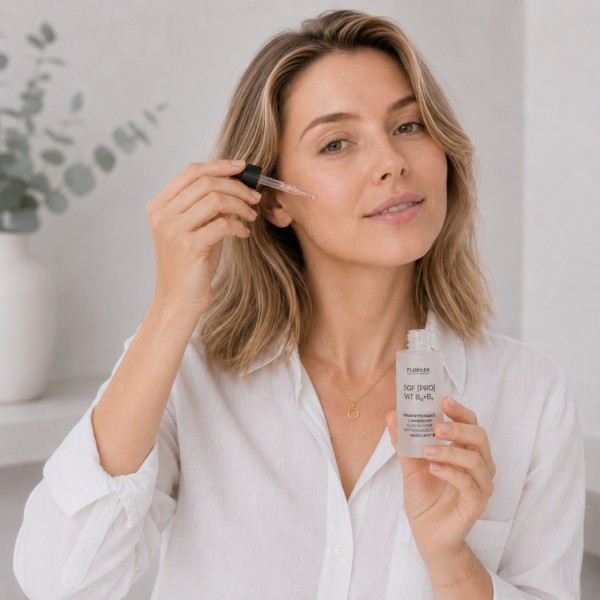 Vyplňující sérum s mikrojehlami na obličej NEEDLE SHOT 30 ml 5GF [PRO] VIT B12+B9 - Floslek