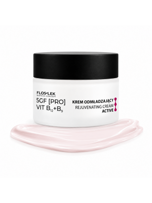 Krem odmładzający do twarzy ACTIVE 50 ml 5GF [PRO] VIT B12+B9 - Floslek