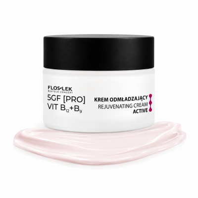 Omlazující krém na obličej ACTIVE 50 ml 5GF [PRO] VIT B12+B9 - Floslek