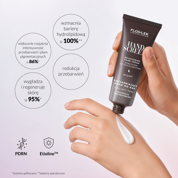 Rozjaśniający krem do rąk redukcja przebarwień 40 ml HAND SCREEN - Floslek