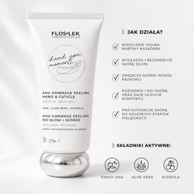 AHA Gommage peeling do dłoni i skórek 70 ml - Floslek