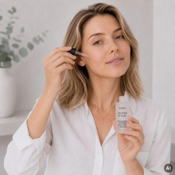 Füllserum mit Mikronadeln für das Gesicht NEEDLE SHOT 30 ml 5GF [PRO] VIT B12+B9 - Floslek