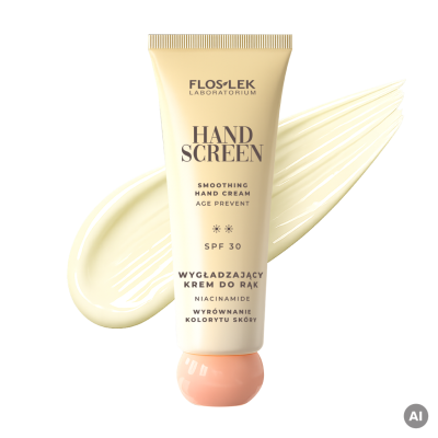 Wygładzający krem do rąk SPF 30  wyrównanie kolorytu skóry 40 ml HAND SCREEN - Floslek