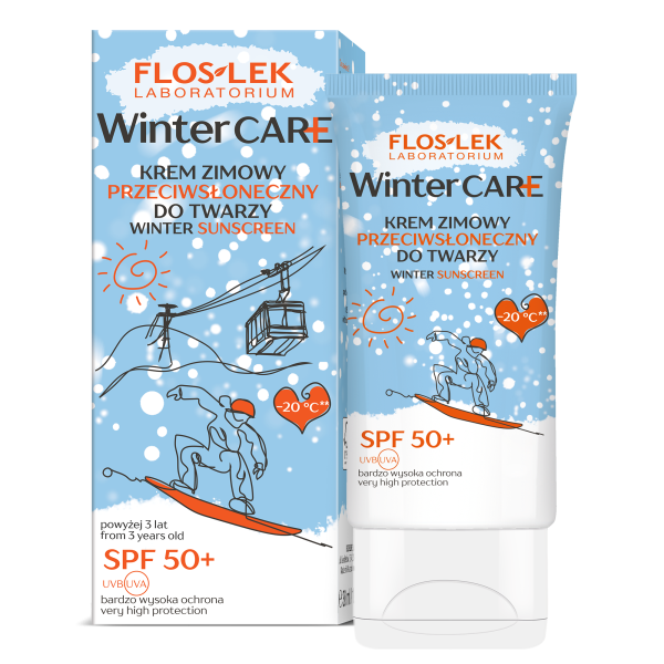 WINTER CARE Krem zimowy przeciwsłoneczny do twarzy SPF 50+ 30 ml - Floslek