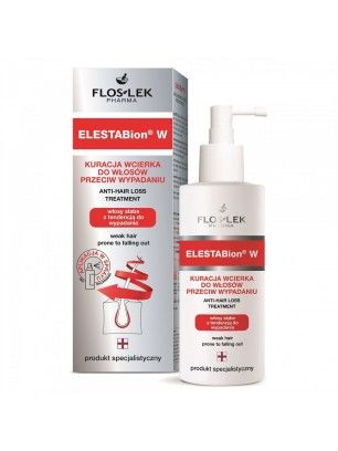FLOSLEK ELESTABion W hair loss treatment rescue therapy for falling weak hair in a pump 100ml