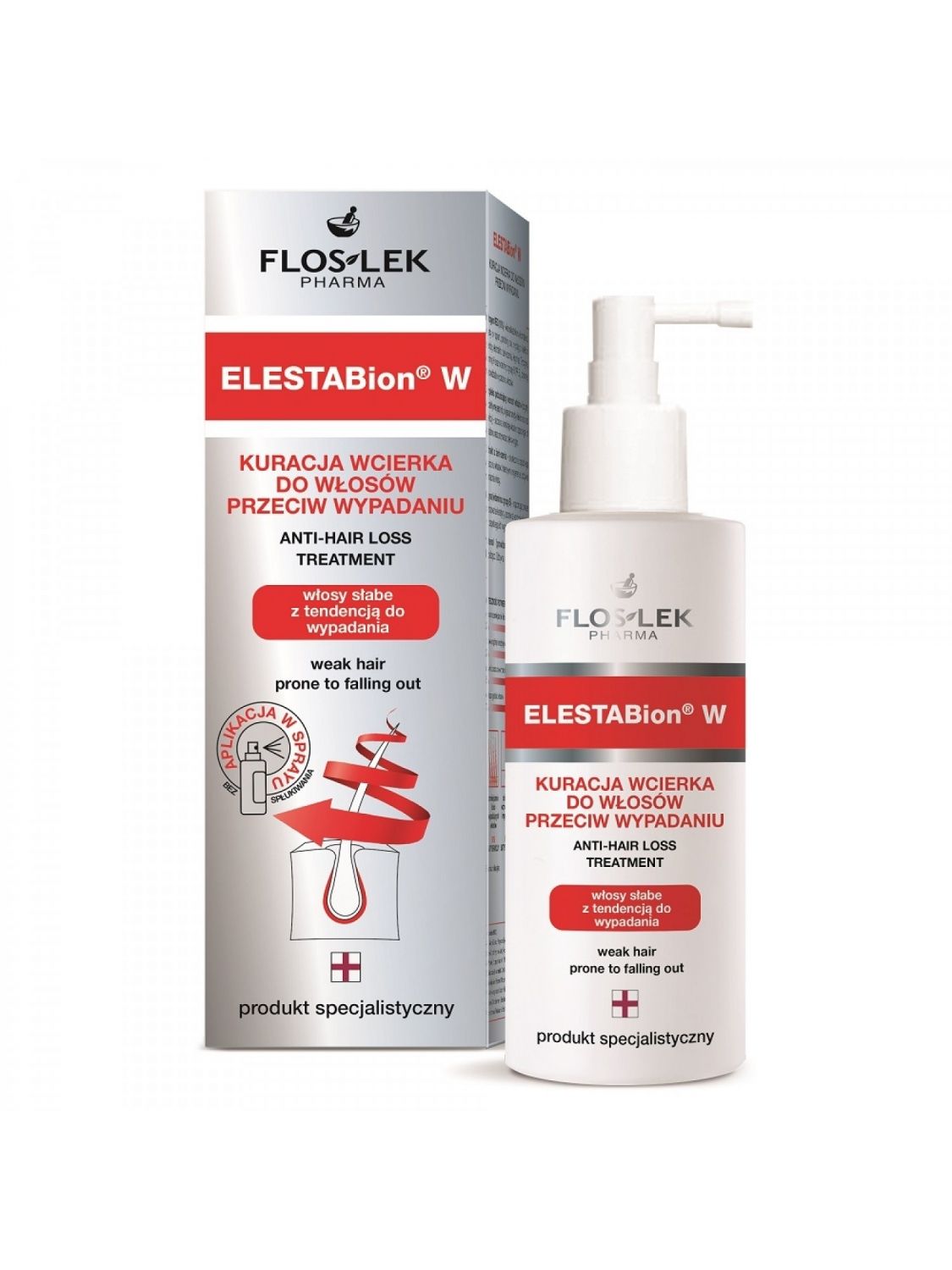 フロスレック エレスタビオンW ヘアロス トリートメント ポンプ 100ml