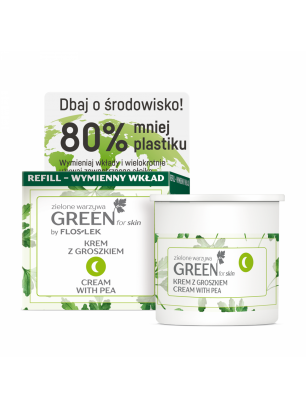 GREEN フォー スキン グリーン ベジタブル エンドウ豆入りナイトクリーム フロスレック 詰替用