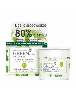 GREEN for skin Zielone warzywa Krem z selerem na dzień refill FLOSLEK