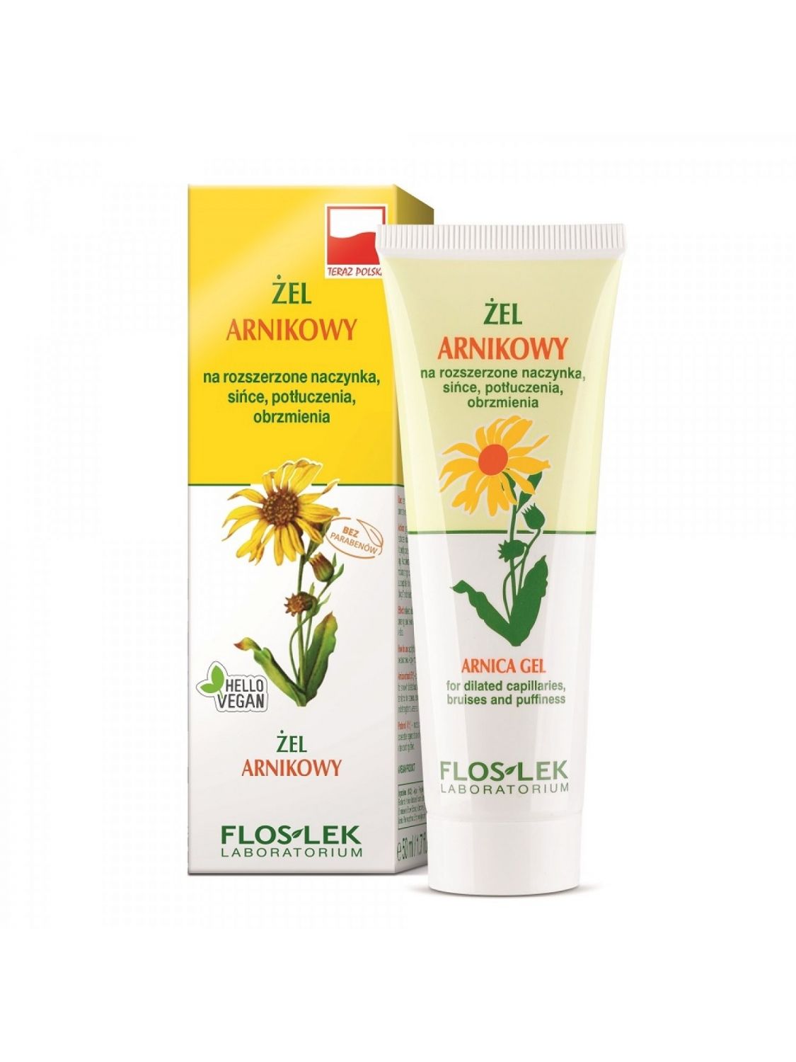 ARNICA arnica gel for bruises bruises swellings and dilated capillaries FLOSLEK 50ml