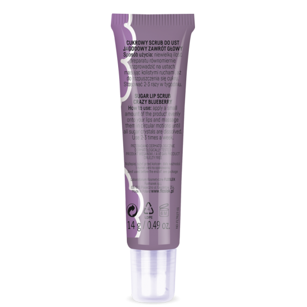 VEGE LIP CARE Cukrový peeling na rty Berry Vertigo FLOSLEK
