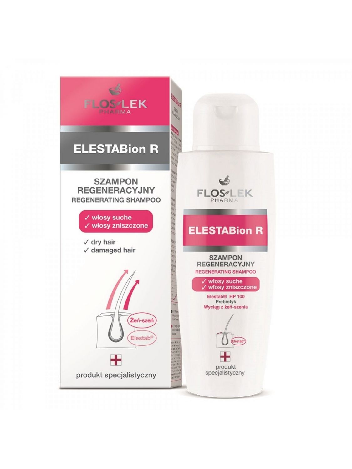 Floslek ELESTABion R - Regenerative shampoo - dry and damaged hair