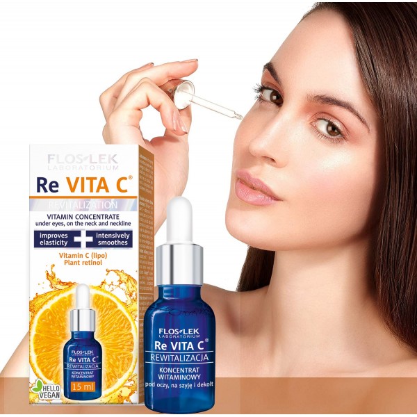 Revitalizační sérum na obličej s vitaminem C a retinolem