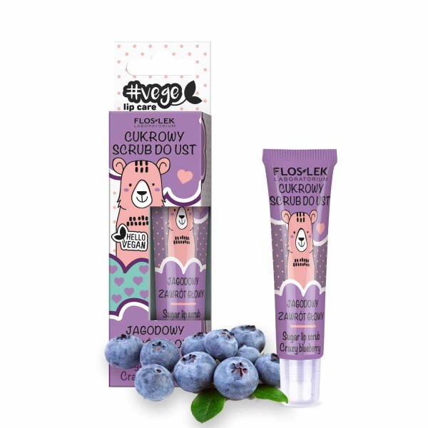 VEGE LIP CARE Cukrový peeling na rty Berry Vertigo FLOSLEK