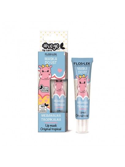 vege lip care maska do ust niebanalna tropikalna FLOSLEK