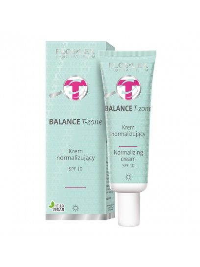 Krem normalizujący BALANCE T-zone do twarzy dla cery mieszanej na dzień SPF10 FLOSLEK 50ml