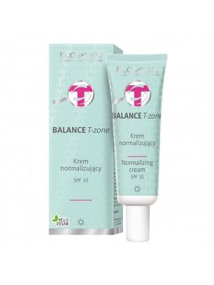 Krem normalizujący BALANCE T-zone do twarzy dla cery mieszanej na dzień SPF10 FLOSLEK 50ml