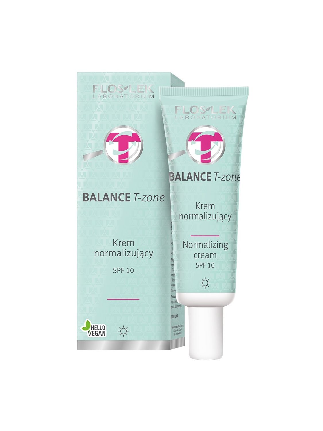 BALANCE T-zone normalizing face cream for combination skin day SPF10 FLOSLEK 50ml