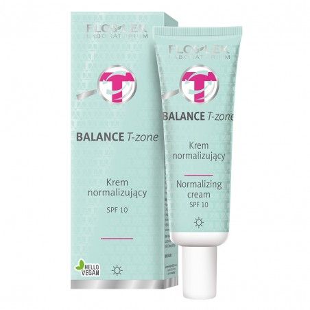 BALANCE T-zone normalizing face cream for combination skin day SPF10 FLOSLEK 50ml