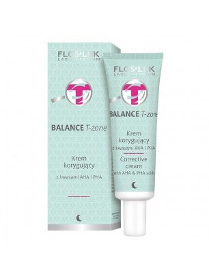 BALANCE T-zone Corrective Night Cream mit AHA- und PHA-Säuren FLOSLEK 50ml