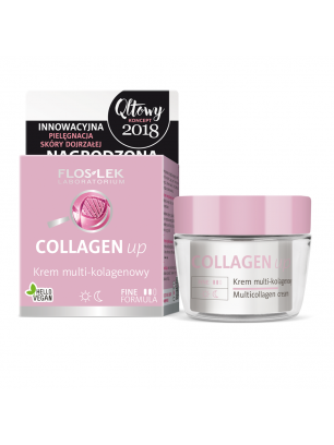 krem multi-kolagenowy 60+ przeciwzmarszczkowy Witamina C collagen COLLAGEN up Floslek