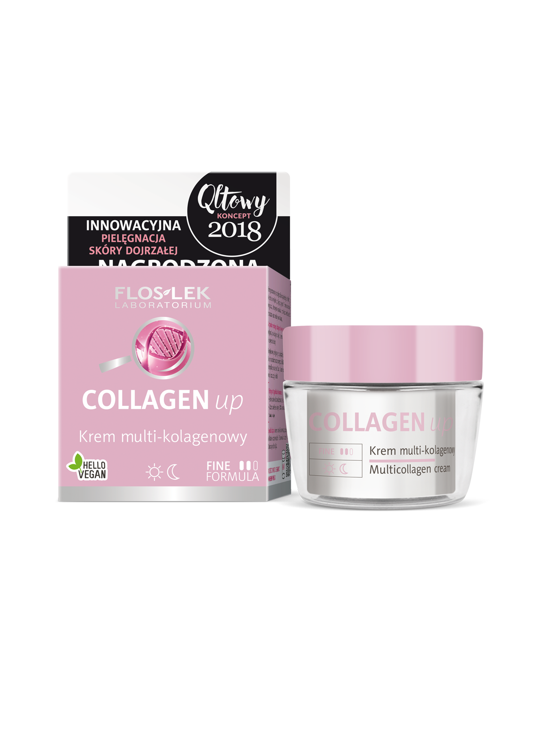 krem multi-kolagenowy 60+ przeciwzmarszczkowy Witamina C collagen COLLAGEN up Floslek