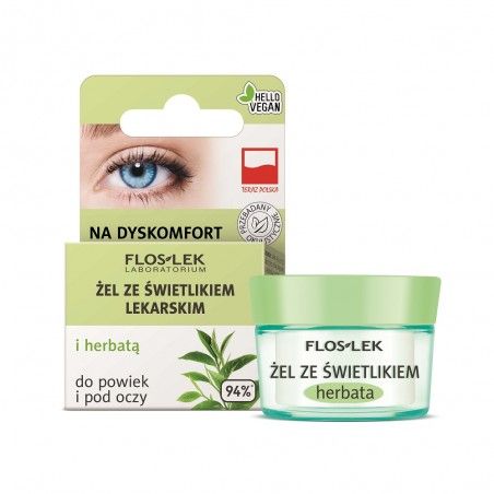 Gel für Augenlider und Augenpartie mit Echinacea- und Panthenoltee Floslek