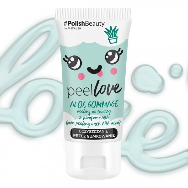PEELLOVE（ピールローブ） ALOE GOMMAGE（アロエゴマージュ） AHA酸配合 フェイシャルスクラブ フロスレック