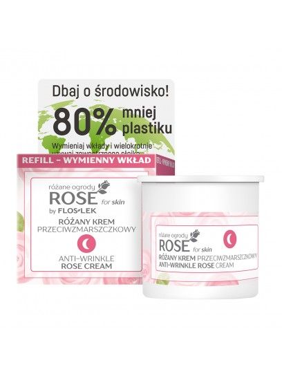 ROSE FOR SKIN Rosengärten Rose Anti-Falten-Nachtcreme [REFILL] 50 ml - Floslek