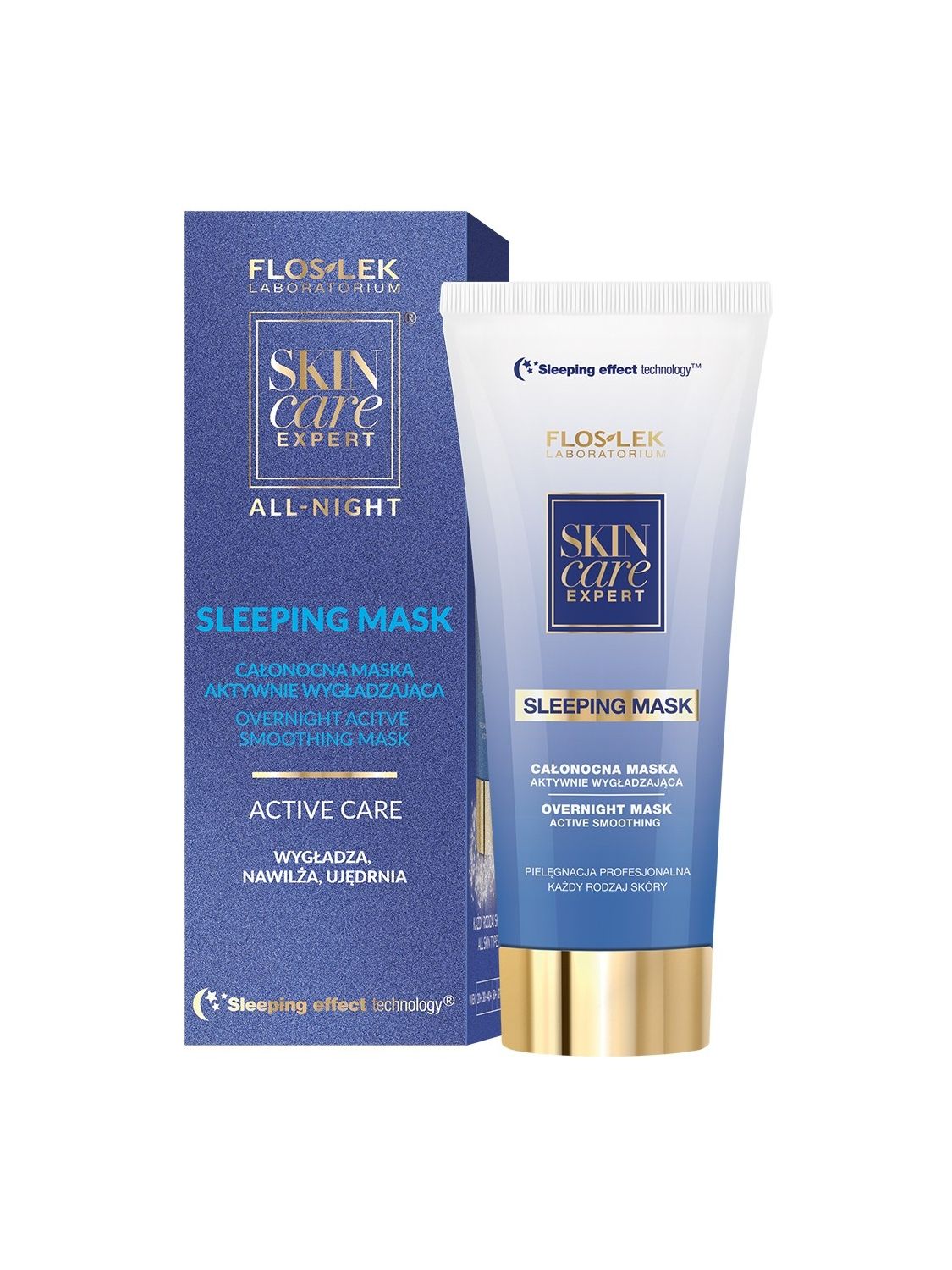 Smoothing mask with hyaluronic acid for night Floslek Skin care Expert ALL NIGHT