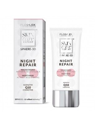 SKIN CARE EXPERT SPHERE-3D NIGHT REPAIR Night mask actively regenerating coenzyme Q10 50 ml - Floslek.