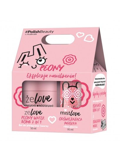 Зволожувальний набір zeLOVE + Трояндово-піоновий туман FLOSLEK