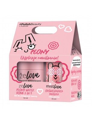 Зволожувальний набір zeLOVE + Трояндово-піоновий туман FLOSLEK