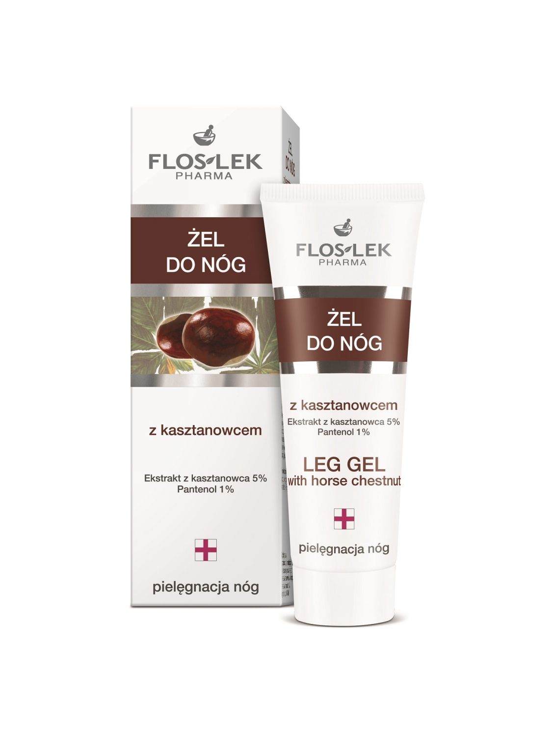 Leg gel with horse chestnut - 50 ml - Floslek