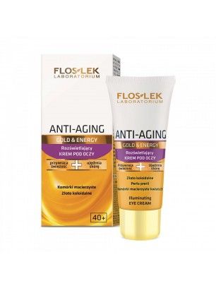 Anti-Aging Gold &amp; Energy brightening eye cream with colloidal gold Floslek