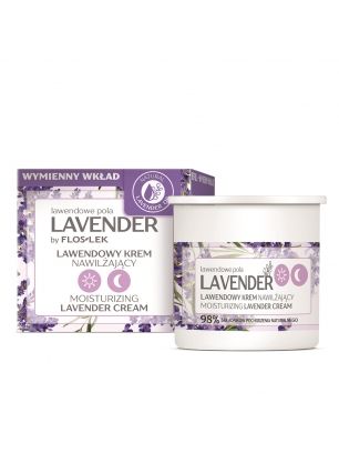 LAVENDER Lavendelfelder Feuchtigkeitscreme für Tag und Nacht - REFILL 50 ml - Floslek