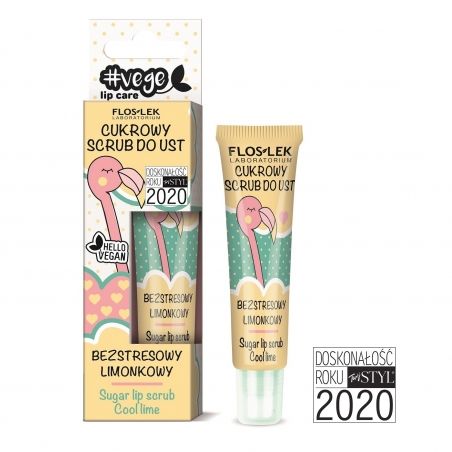 VEGE LIP CARE Stressfreies Lippenpeeling mit Limettenzucker FLOSLEK