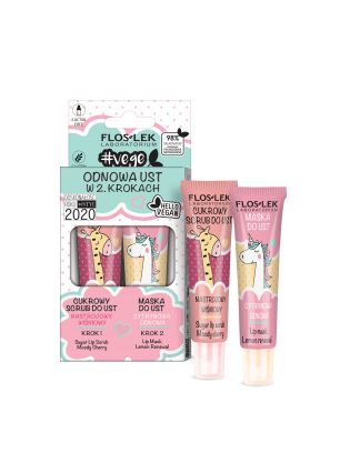 VEGE LIP CARE zestaw Odnowa ust w 2 krokach FLOSLEK