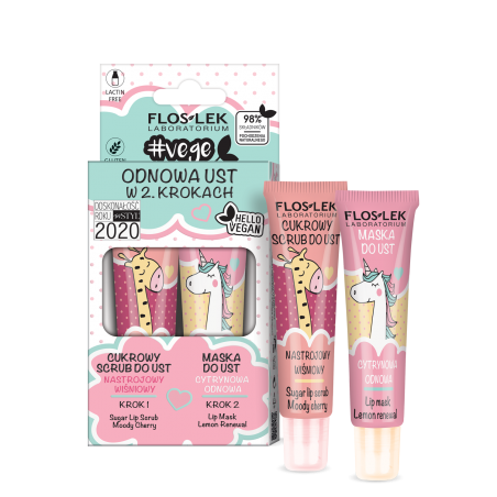 VEGE LIP CARE set Obnova rtů ve 2 krocích FLOSLEK