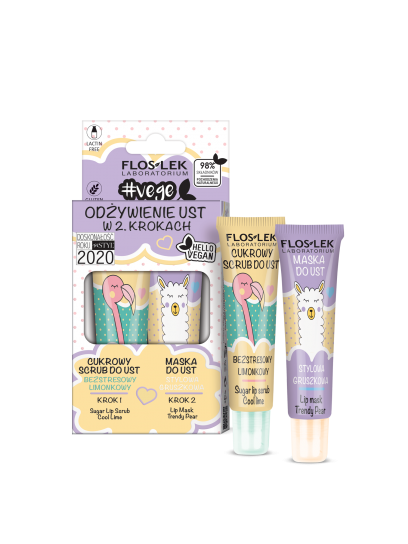 Vege péče o rty Výživa rtů ve 2 krocích FLOSLEK