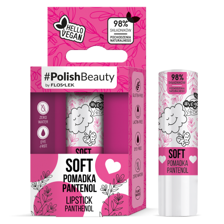 Veganer SOFT-Lippenstift mit Panthenol Floslek • sklep Floslek.pl