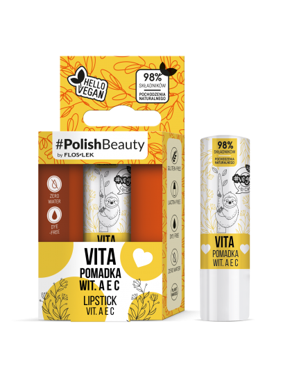 #Vege Lip Care VITA Pomadka Wit. A, E, C - Floslek