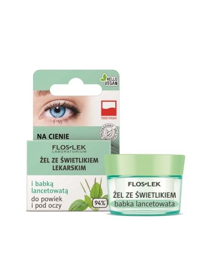 Eyelid and under-eye gel with Eyebright and plantain lanceol panthenol Floslek