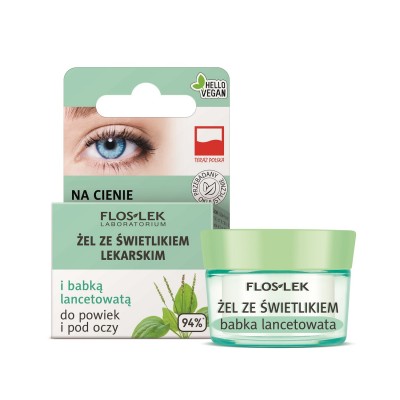 Eyelid and under-eye gel with Eyebright and plantain lanceol panthenol Floslek