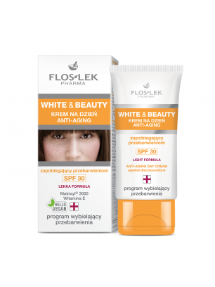 FLOSLEK WHITE&BEAUTY anti-aging day cream preventing hyperpigmentation SPF30
