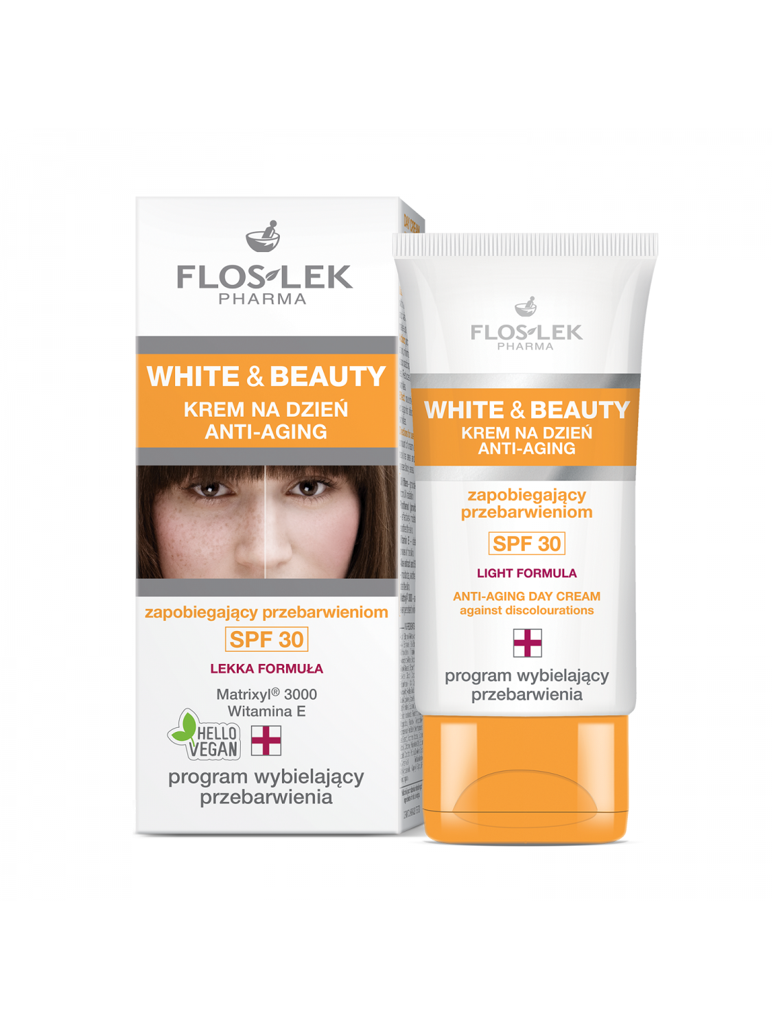 FLOSLEK WHITE&BEAUTY denní krém proti hyperpigmentaci SPF30